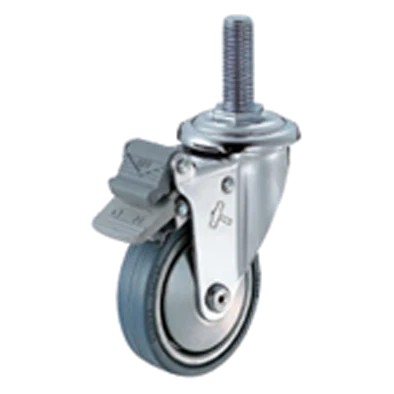 Stem-mounted castor example